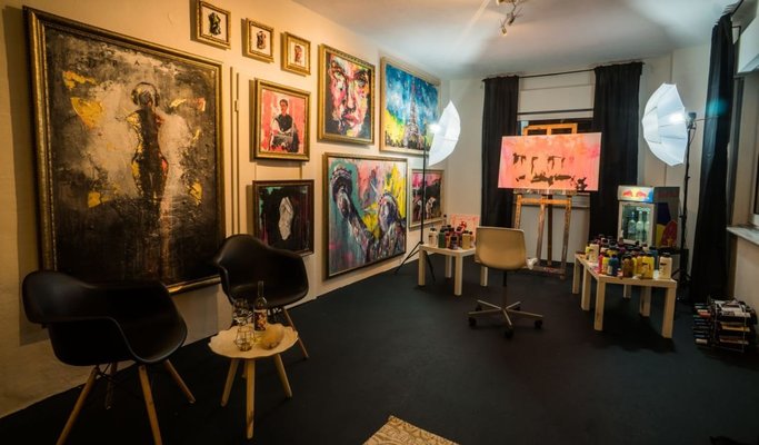 Antoni Dragan en el estudio: Atelier
