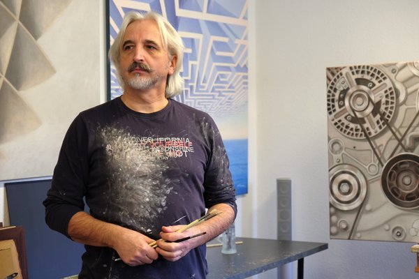 Richard Mierniczak dans le studio