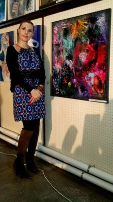 Veronica Vilsan dans le studio