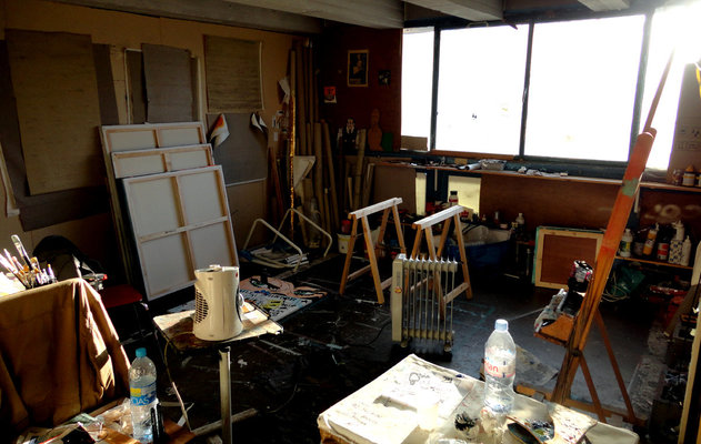 Andrea Clanetti dans le studio: mon atelier, mon univers, paradise et kaos