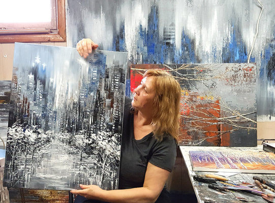 Tatiana Iliina en el estudio