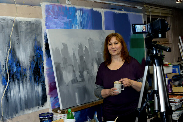 Tatiana Iliina en el estudio