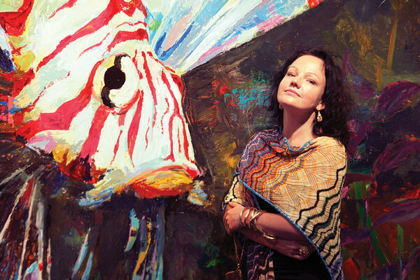 Daria Bagrintseva en el estudio