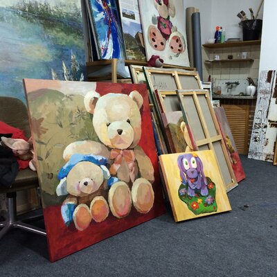 Daria Bagrintseva en el estudio