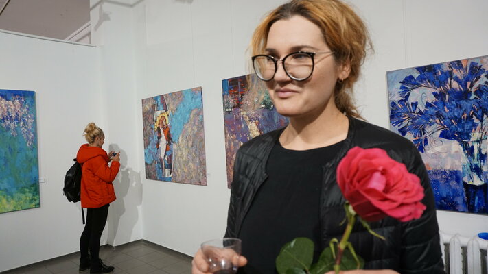 Anastasia Kraineva en el estudio