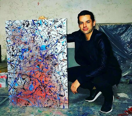 Alessio Luzzi in de studio