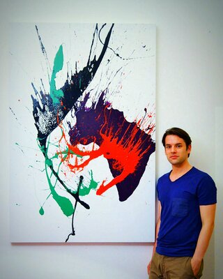 Alessio Luzzi in de studio