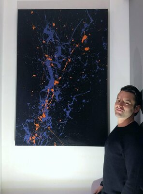 Alessio Luzzi in de studio