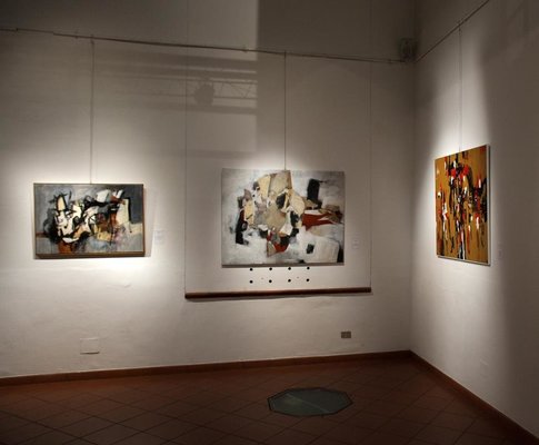 Francesco D'Adamo en el estudio: "Chimere" solo exhibition, Palazzo SS. Salvatore - S. Giovanni in P. (BO) - 2017