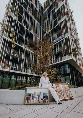 Vladislava Yakovenko en el estudio