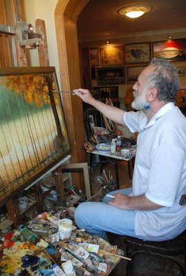 Besik Arbolishvili in de studio