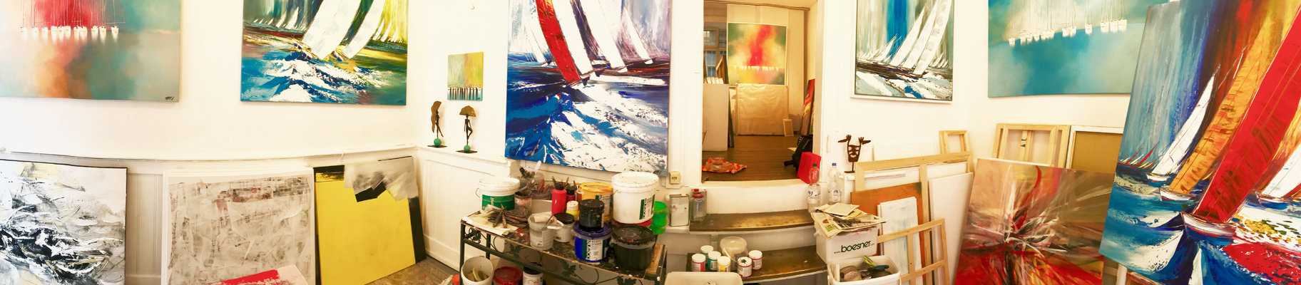 Olivier Messas im Studio: Atelier « Espace 1 »: coGALERIE (Atelier Olivier Messas), Marienstrasse 81, D - 76137 Karlsruhe, Allemagne