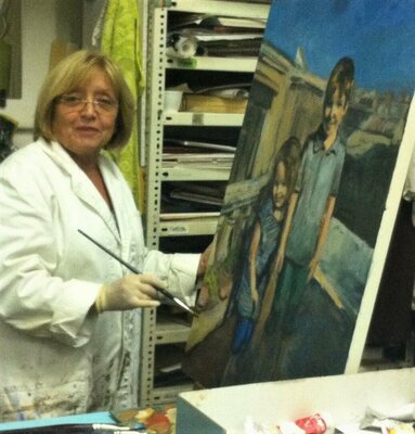 Ellen Fasthuber-Huemer im Studio