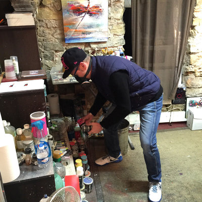 Patrick Cornée en el estudio