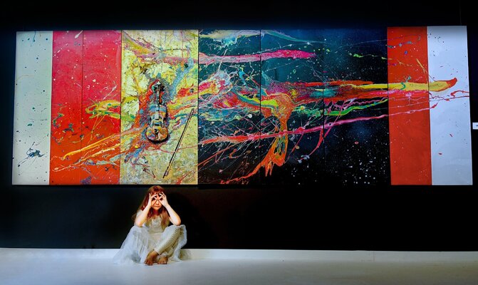 Aelita Andre im Studio