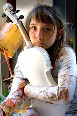Aelita Andre im Studio