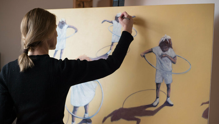 Nata Zaikina nello studio: work in progress...