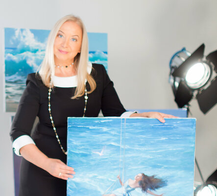 Elena Lukina im Studio