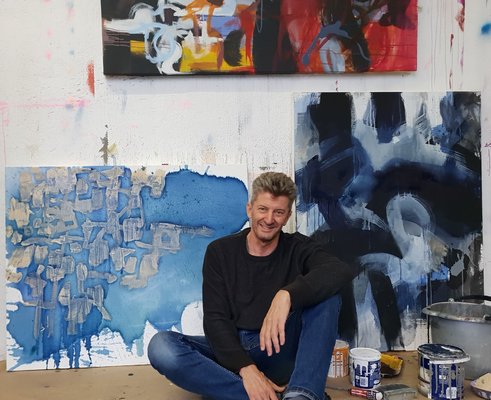 Richard Ketley in de studio