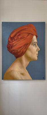 Yaroslav Kurbanov nello studio: Ausstellung 2023 Leipzig Galerie Moonart