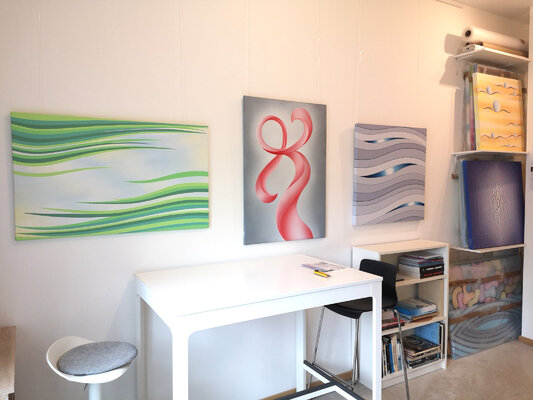 Krisztina Dózsa-Farkas dans le studio