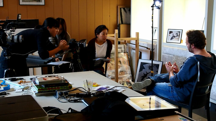 Ramon Bruin in the Studio