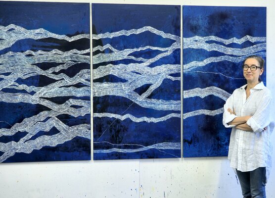 Annette Selle en el estudio