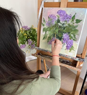 Larissa Abtova im Studio
