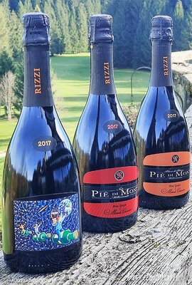 Marco Stocco en el estudio: Italian wine label - Orfeo marcostoccoart - Piè di Mont