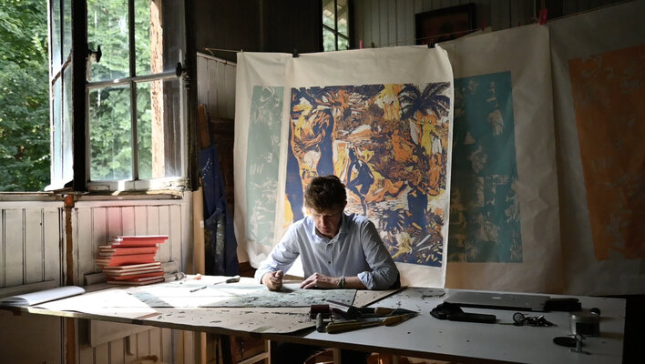 Bertrand De Miollis en el estudio