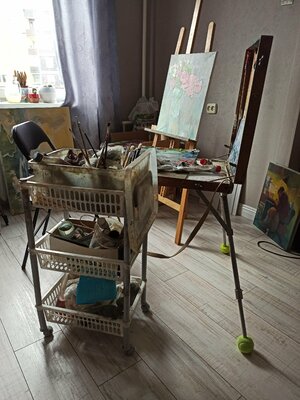 Vera Bondare in de studio: My work place