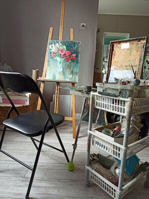 Vera Bondare in de studio: My work place