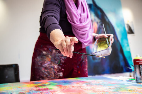 Manuela Rathje nello studio: Manuela Rathje im Atelier 2023