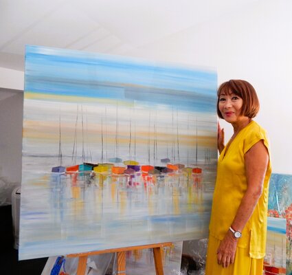 LYDIE MASSOU in the Studio: Je vous présente mon thème marine, reflets et couleurs