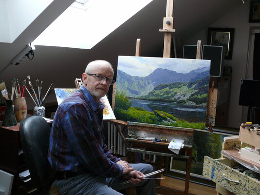 Emil Mlynárčik in de studio