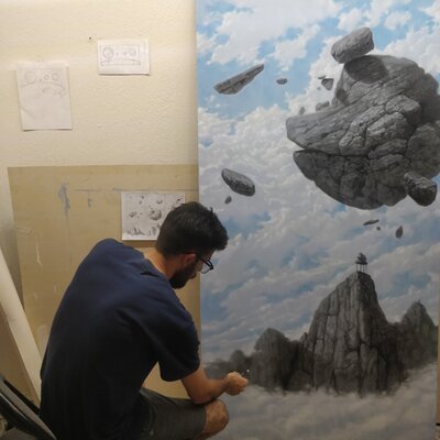 Leodan García Pérez in de studio