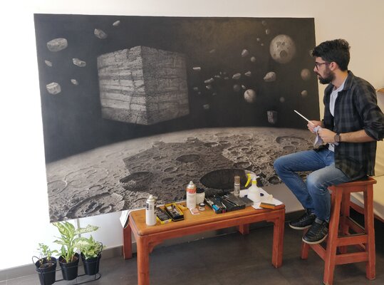 Leodan García Pérez in de studio: Obra por comisión