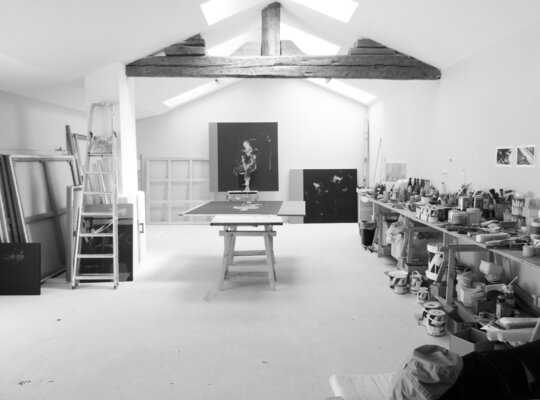 Jean Lérin dans le studio: MON ATELIER