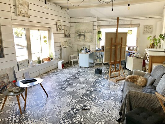 Solveiga nello studio: Ambiance de l'atelier