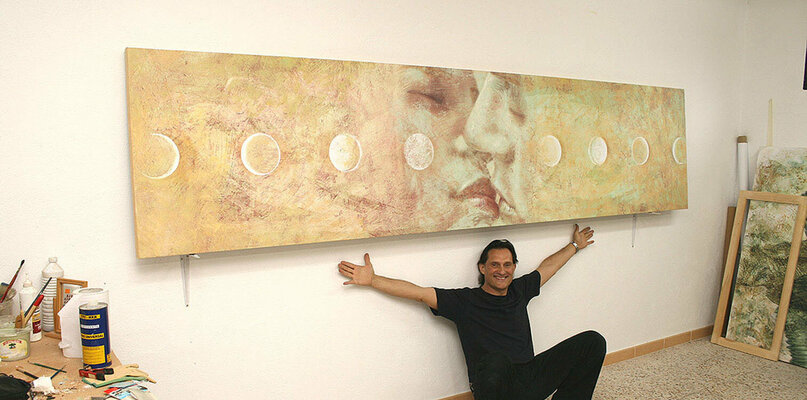 Marcos Carrasco in de studio