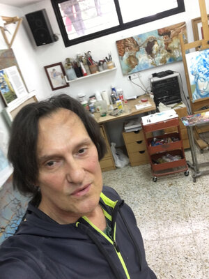 Marcos Carrasco in de studio