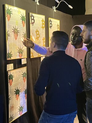 JEG FINE ART in de studio: Explanation of my bitcoin art