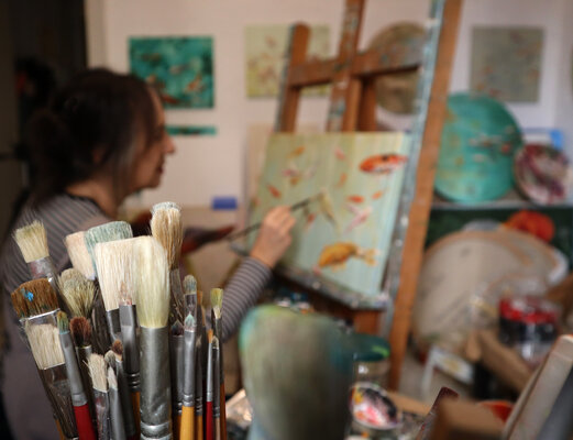 Valeria Pesce in the Studio