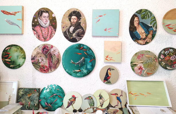 Valeria Pesce in the Studio: My studio wall 2021