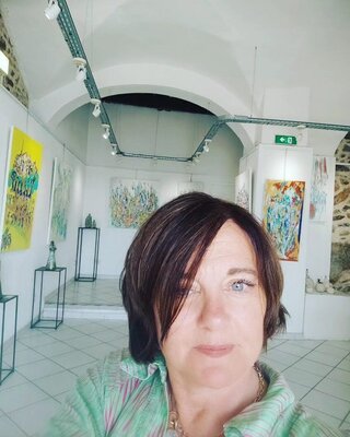 Sophie Delavague in de studio