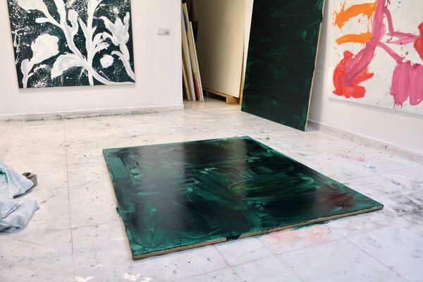 Jorge Nava nello studio