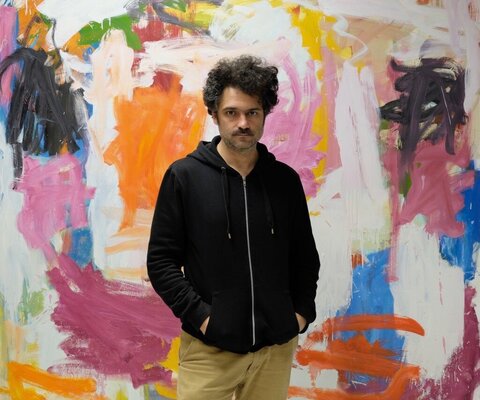Jorge Nava nello studio