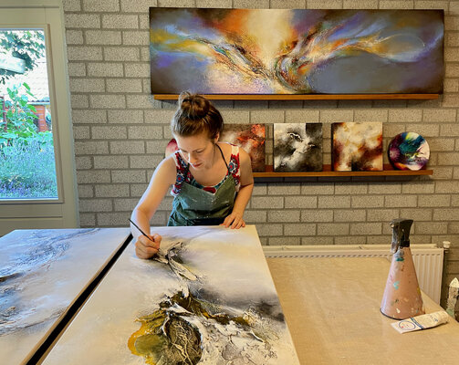 Selene's Art in the Studio
