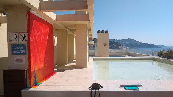 Arturo Prins in the Studio: My studio in Niza, Promenade des Anglois