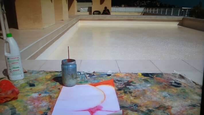 Arturo Prins in the Studio: In my studio in  Niza, Promenade des Anglois